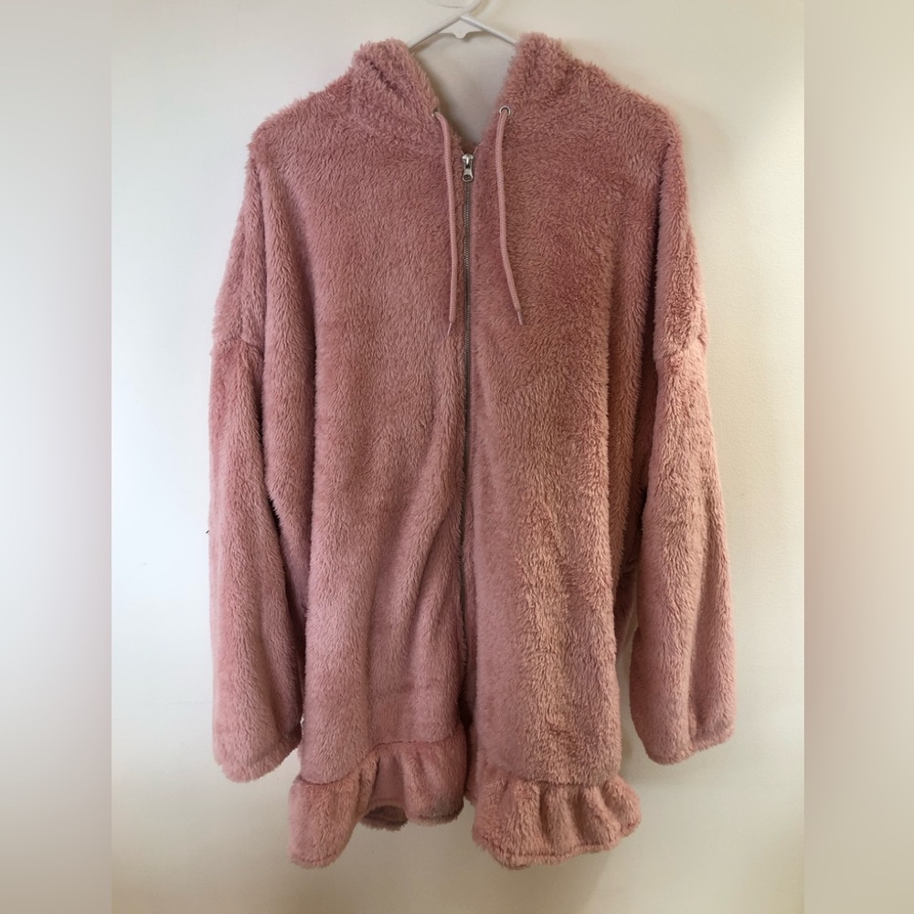 Cozy Pink Fleece Hoodie